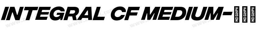 Integral CF Medium字体转换